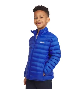 Eddie Bauer Boys Packable Down Jacket Size Medium (7/8) Blue 650 NEW MSRP $120 - Picture 1 of 7