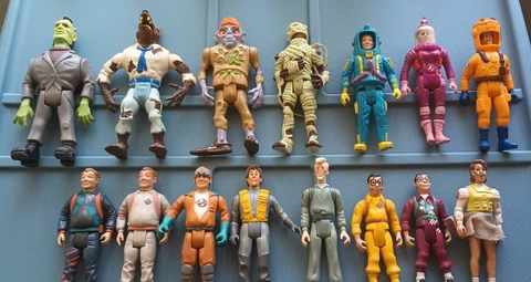The Real Ghostbusters Vintage Kenner lot of 15 Figures, Monsters..Fright Feature Cover
