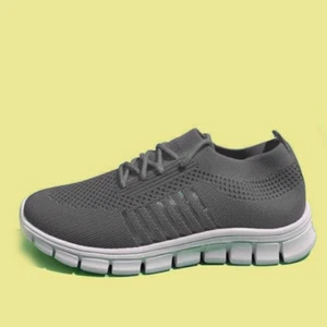 sneakers chaussure basket femme tissu noir parme bleu jaune noir légère rose - Imagen 1 de 18