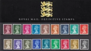 GB 1991 PAQUETE DEFINITIVO DE PRESENTACIÓN DE MÁQUINA No.24 1p -75p JUEGO DE SELLOS COMO NUEVO - Imagen 1 de 1