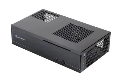 SilverStone SST-ML05B - Milo Mini-ITX kompaktes HTPC Desktop Gehäuse schwarz - Bild 1 von 4
