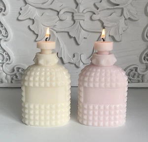 Elegante Perfume Diamante Pilar Botella Resina Jabón Vela Silicona Molde Hágalo Usted Mismo Herramienta - Imagen 1 de 12