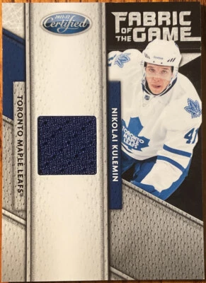 2011-12 Certified Fabric Of The Game Nikolai Kulemin #136 #’d 292/399 - Image 1 of 3