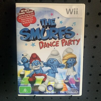 The Smurfs Dance Party Nintendo Wii Game w' Manual Excellent Condition FREE POST - Image 1 of 4