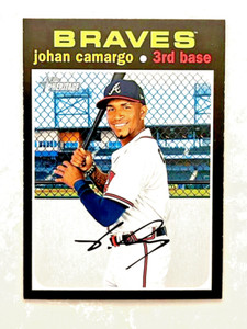 2020 Topps Heritage Johan Camargo #672 Atlanta Braves