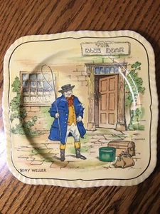 Alfred Meakin Square Dickens Character Plate Gloria Shape TONY WELLER Stanmore - Picture 1 of 7
