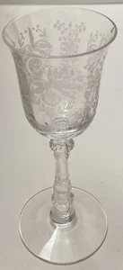 Vintage Heisey Orchid Wine Glass on Tyrolean Blank No. 5025 - Picture 1 of 6