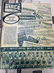 1966 Official Magazine Chelsea Barcelona Suspension Match Fairs Cup RARE!!! - Picture 1 of 10