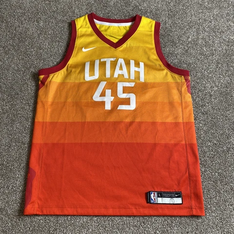 Mens Large Authentic Nike Donovan Mitchell #45 Utah Jazz Swingman Jersey Cover