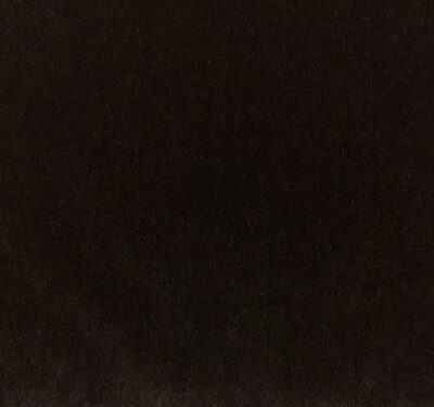BEACON HILL PLUSH MOHAIR ESPRESSO BROWN VELVET UPHOLSTERY FABRIC BY YARD 55"W - Image 1 of 3