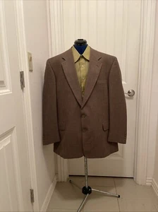 GIANFRANCO FERRE Wool Brown /Gray Pinstriped Jacket Blazer Sports Coat 48R ITALY - Picture 1 of 16