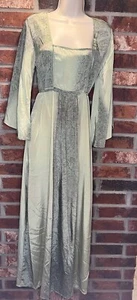 Raga Maxi Dress Green Medival Romance Flowy Cottage Core Size S Sample - Picture 1 of 9