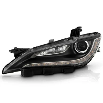 HID Headlight w/ LED DRL Black Trim For 2015-2016 Chrysler 200 Left Driver Side - Image 1 of 4