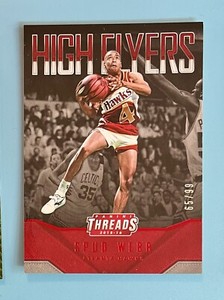 2015-16 Panini Threads Spud Webb High Flyers Century Proof Red /99 Atlanta #12 
