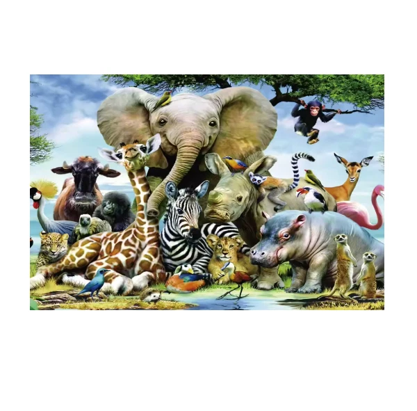 Rompecabezas 1000 piezas Animal World - Entrega GRATUITA - ¡El mejor precio!! Foto 1 de 1