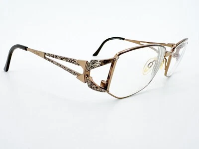 Marcos de gafas Cazal 1035 004 dorado 54[]16-130 textura marrón J105 Foto 1 de 4