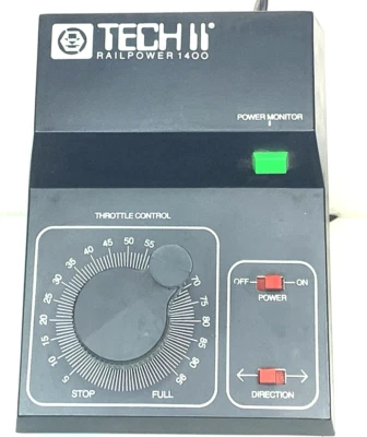 MRC Tech II 2 RailPower 1400 Model Train Speed Controller Power Pack Transformer - Image 1 of 2