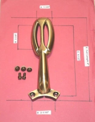 52” CEILING FAN BLADE ARM REPLACEMENT BRACKET GLENDALE FLEMISH BRASS COMPLETE - Image 1 of 4