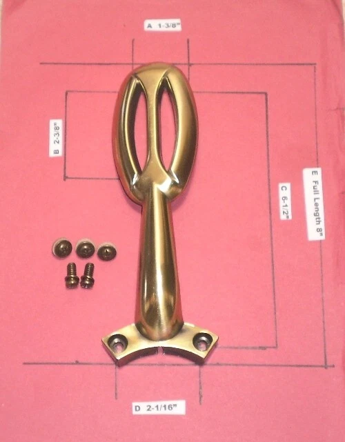 52” CEILING FAN BLADE ARM REPLACEMENT BRACKET GLENDALE FLEMISH BRASS COMPLETE - Image 1 of 4