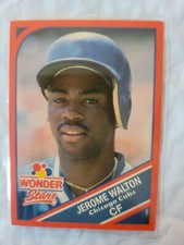 1990 Wonder Bread Wonder Stars Jerome Walton, Chicago Cubs 