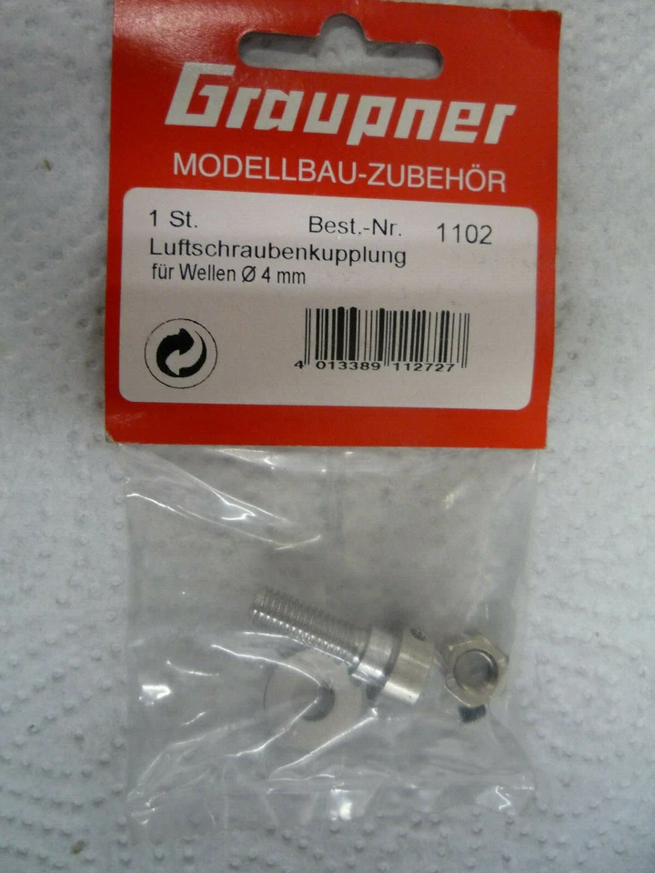 Acoplamiento de tornillo de aire Graupner 1102 para eje 4,0 mm Foto 1 de 1
