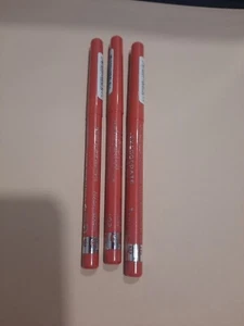 LOT OF 3 RIMMEL EXAGGERATE FULL COLOR LIP LINER 102 PEACHY-BEACHY 0.008oz EACH - Picture 1 of 2