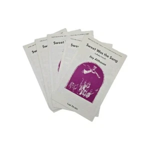 5 Stück SATB Sweet Was the Song 1987 Weihnachten Chor Noten Jay Althouse - Bild 1 von 8