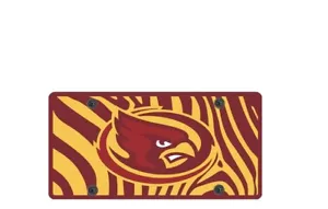 Iowa State Cyclones Zebra Acrylic Laser-Cut License Plate - Picture 1 of 2