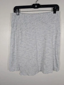 Columbia Skirt Womens Med Gray Striped Stretch Pull On Elastic Waist Athleisure - Picture 1 of 13