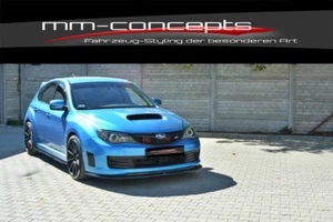 Labio de alerón CUP negro para Subaru Impreza WRX STI año 09-11 espada delantera ** - Imagen 1 de 10