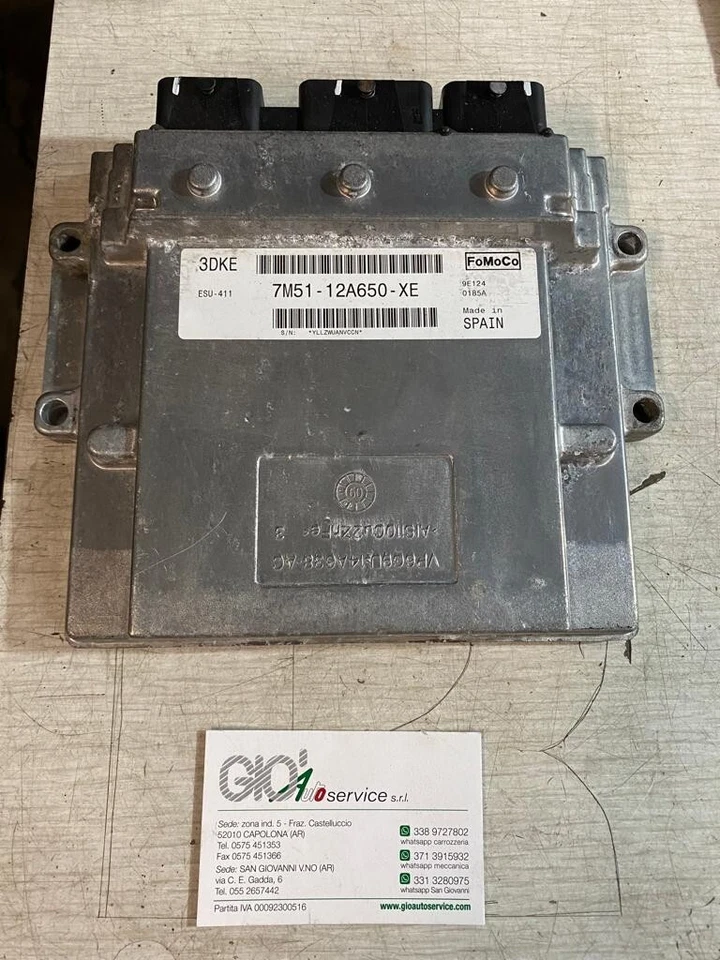 7M5112A650XE - 3DKE CENTRALINA MOTORE ORIGINALE FORD FOCUS - C-MAX - Immagine 1 di 1