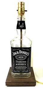 Jack Daniels 1.75L Table Desk LAMP Bar Lounge Game Room Liquor Bottle Party - Picture 1 of 5