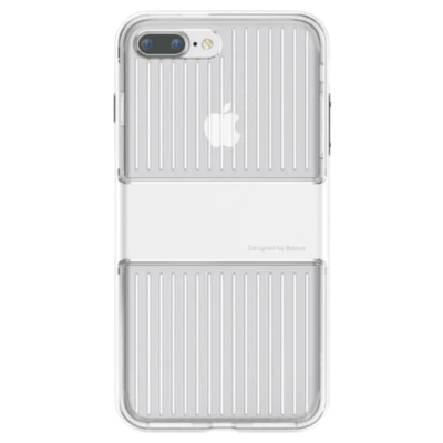 Baseus Fashion Case for iPhone 6 6S 7 8 Plus White Clear Impact Shockproof Cover - Image 1 of 4