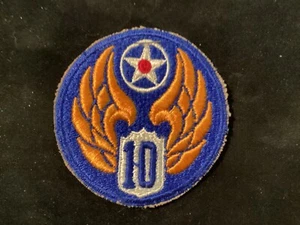 WW2 10TH ARMY AIR FORCE ORIGINAL PATCH IN EXCELLENT CONDITION - Picture 1 of 2