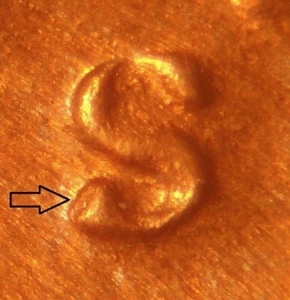1945-S/S Repunched Mintmark - RPM # 20 Lincoln Cent -- Brilliant Uncirculated - Picture 1 of 6