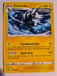 POKEMON : Zebstrika 051/198 ... Chilling Reign ... RARE - Imagen 1 de 1