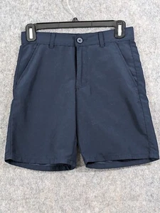Nautica Shorts Boys 8 Navy Blue Chino Adjust Waist 8" Inseam School Uniform - Picture 1 of 10