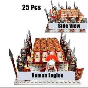 NEW Interlocking Brick Roman Legion Knight Minifigures x25 Roman Gladiators - Picture 1 of 1