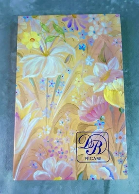 De colección | Juego completo de sábanas dobles D&B Ricami ropa de cama blanca floral bordada nuevo en caja Foto 1 de 4