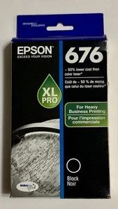 New Genuine Epson 676 XL Pro Black Ink Cartridge T676XL120 - Bild 1 von 6