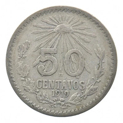 1919 Mexico 50 Centavos *634 - Image 1 of 3