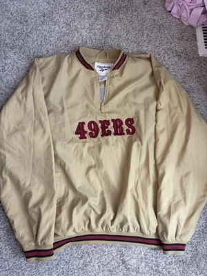 Vintage Reebok Pro Line NFL San Francisco 49ers Pullover Windbreaker Size L - Image 1 of 4