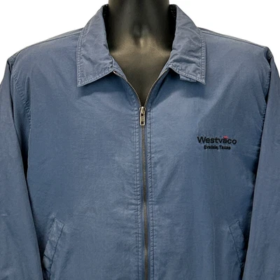 Chaqueta Westvaco vintage años 90 Evadale Texas Hartwell Via Sport azul para hombre L grande Foto 1 de 4
