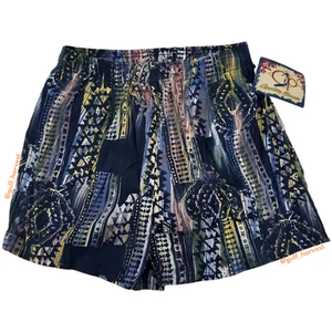 Bañador de Colección Nuevo con Etiquetas Ocean Pacific OP Para Hombre Abstracto Patrón Bohemio, Talla Grande - Imagen 1 de 10