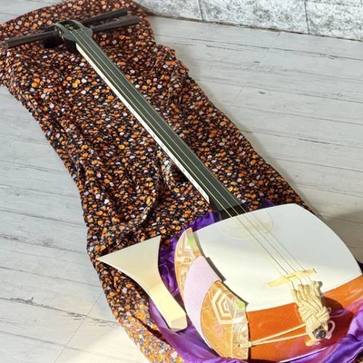 single-jointed shamisen rosewood  jiuta musical instruments.Free Shipping - Image 1 of 4