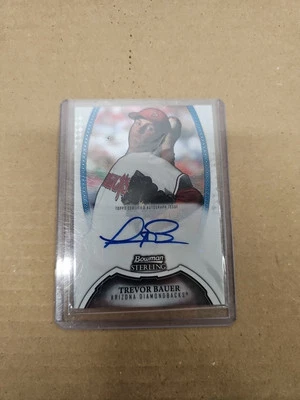 2011 Bowman Sterling Prospects Trevor Bauer Auto Dodgers Rookie Auto signed - Image 1 of 3