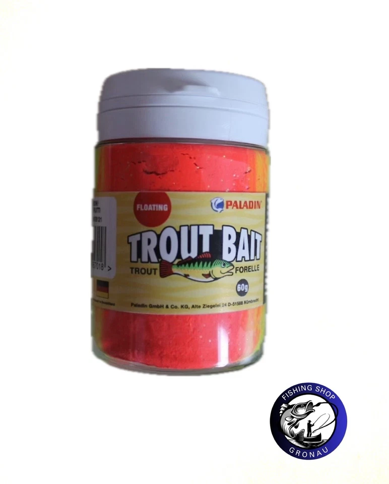 Paladin Trout Bait Fruit versch.Farben und Aromen schwimmend Forelle Tremarella - Bild 1 von 1