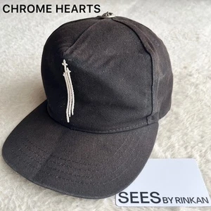 Chrome Hearts Trucker Cap RS3 Cross Ball Hat Silver 925 Black Adjustable japan - Picture 1 of 13