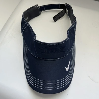 NIKE DRI-FIT WOMEN’S NAVY VISOR SWOOSH LOGO ADJUSTABLE-NWOT - Image 1 of 4