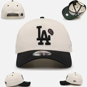 Los Angeles La Dodgers MLB Baseballkappe weiß und schwarz gestreift - Bild 1 von 2